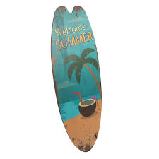 Tabla de Surf Hawaiana - Decoración de Verano