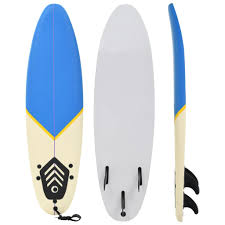 Tabla de Surf VidaXL 170 cm Azul y Crema