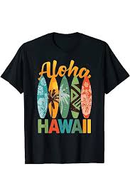 Camiseta Retro Aloha Hawaii Surf