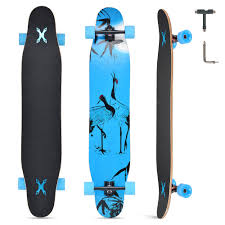 Longboard Opurtdor Adulto con Ruedas LED - 117x23 cm