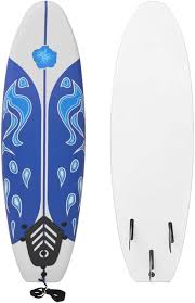 Tabla de Surf para Principiantes Azul y Blanca - 170 cm