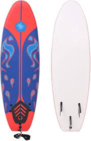 Tabla de Surf Azul y Rojo 170 cm - Exterior