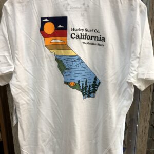 camiseta hurley “california” blanca ta